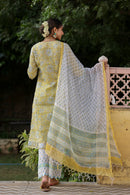 "Zuri" Kota Doriya Suit Set with dupatta(3pc) - XXL