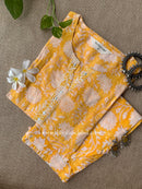 "Prajvala" Hand Embroidered Kurta and Pants Co-ord set - 2pc