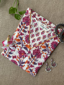 "Asha" Floral Cotton kurta