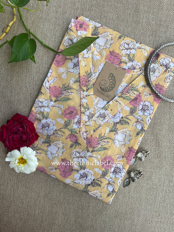 "Phulwari" Cotton kurta