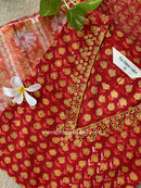 "Komal" Handwork Cotton kurta with dupatta - 2pc