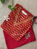 "Gulnaar" Cotton Kurta Set with Kota Doria Dupatta(3pc)