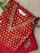 "Gulnaar" Cotton Kurta Set with Kota Doria Dupatta(3pc)