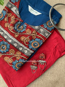 "Sumbul" Hand Block Printed Kurta with Straight Pant-2pc