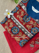 "Sumbul" Hand Block Printed Kurta with Straight Pant-2pc