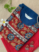 "Sumbul" Hand Block Printed Kurta with Straight Pant-2pc