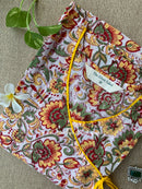 "Sooraj" Hand Block Printed Cotton kurta