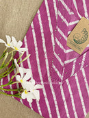 "Malaya" Purple Lehriya Cotton kurta