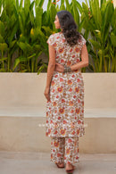 "Haniya" Hand Block Printed Cotton kurta