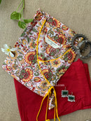 "Shugna" Hand Block Printed Kurta with Straight Pant-2pc