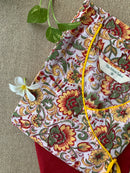 "Shugna" Hand Block Printed Kurta with Straight Pant-2pc