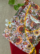 "Shugna" Hand Block Printed Kurta with Straight Pant-2pc