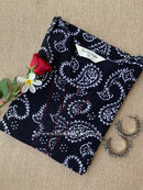 "Ghazal" Kantha Block Printed Cotton kurta (S to 5XL)