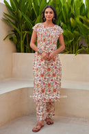 "Shireen" Hand Block Printed Cotton kurta