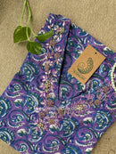 Banafshi Hand Embroidered Cotton kurta
