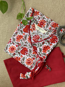 "Sameera" Hand Block Printed Kurta with Straight Pant-2pc