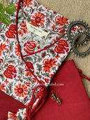 "Sameera" Hand Block Printed Kurta with Straight Pant-2pc