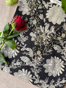 "Sapney" Hand Embroidered Block Printed Cotton kurta