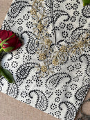 "Kairi" Hand Embroidered Block Printed Cotton kurta - XL