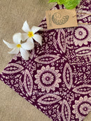 "Zahra" Wine Cotton kurta