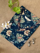 Aangan Floral Cotton kurta- XXL