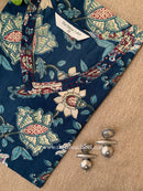 Aangan Floral Cotton kurta- XXL