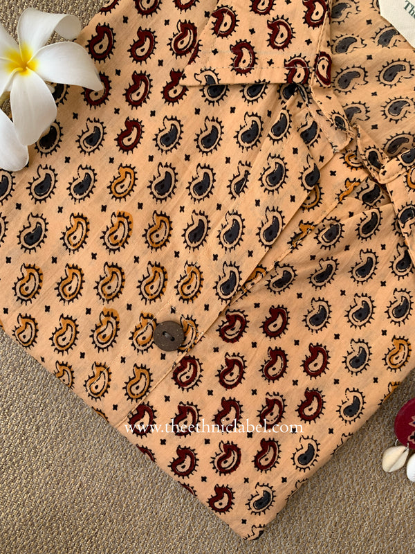 "Zarif" Collared Cotton kurta