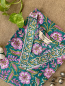 "Sahar" Hand Block Printed Sea Green Cotton kurta