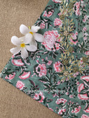 "Siksha" Hand Embroidered Block Printed Cotton kurta