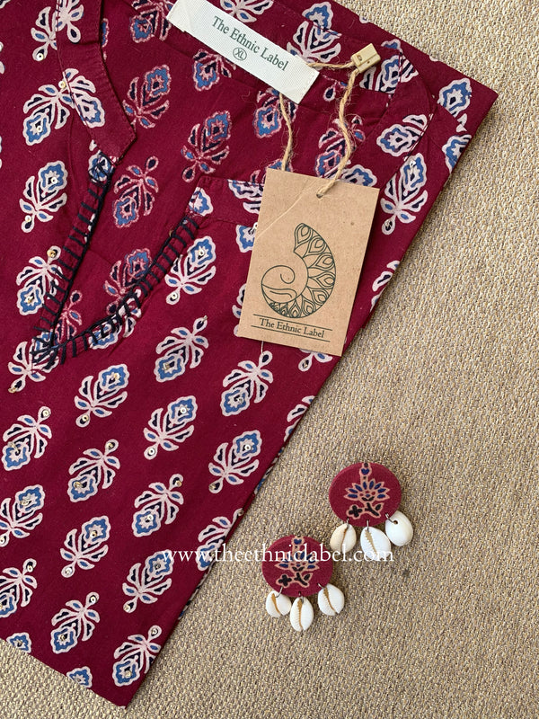 Short kurti "Basera" Bagru Cotton