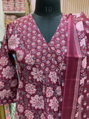 "Rubina" Cotton Kurta Set(3pc)