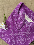"Reza" Bandhani Purple Cotton Kurta