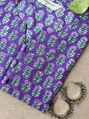Kinara hand Block Printed Cotton kurta