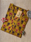 "Phool" Hand Block Printed Cotton kurta-XXL