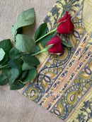 "Ananta" Hand Block Printed Beige Cotton kurta