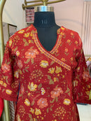 "Rajni" Cotton Kurta with Pants (2pc)-L