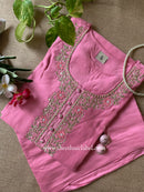 "Sufi" hand embroidered Silk Kurta Set(2pc)- L, XL