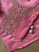 "Sufi" hand embroidered Silk Kurta Set(2pc)- L, XL