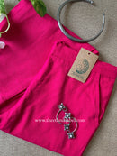 Raani Slub Cotton Straight Pants