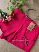 Raani Slub Cotton Straight Pants