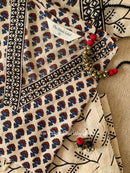 "Sukoon" Bagru Print Cotton Kurta Set with Cotton Dupatta(3pc)