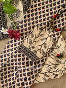 "Sukoon" Bagru Print Cotton Kurta Set with Cotton Dupatta(3pc)