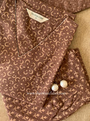 "Mitti" Bagru Print Cotton Kurta Set with Kota Doria Dupatta(3pc)