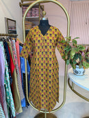 "Phool" Hand Block Printed Cotton kurta-XXL