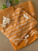 "Aftaab" Batik Print Cotton Kurta Set with Kota Doria Dupatta(3pc)