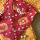 "Maaru" Bandhani Cotton Suit Set- 3pc