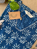 "Zunaira" Hand-embroidered Block Print Cotton kurta