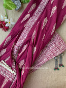 "Aalia" Laced Kurta Set (2pc)-S