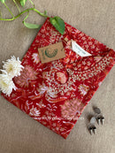 "Rihaa" Hand Block Printed Embroidered Cotton kurta