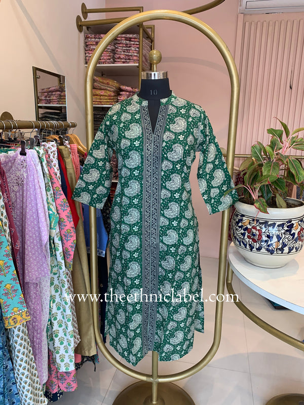 "Nagma" Bagru Cotton kurta